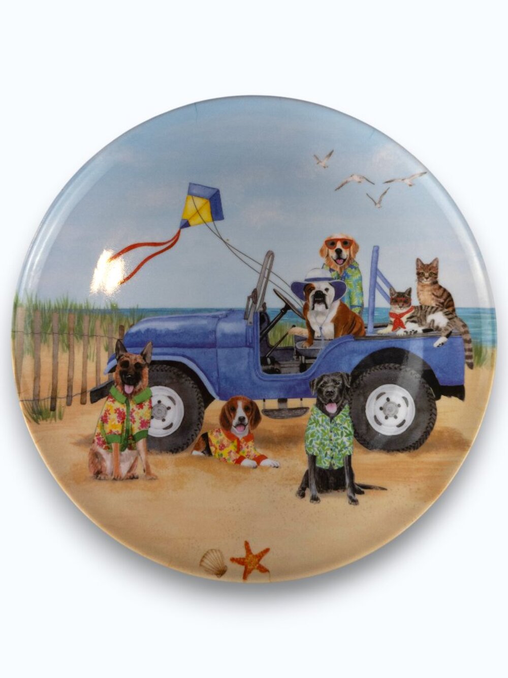 Certified International Hot Dogs Beach Plate Melamine